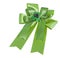 Green gift satin ribbon bow