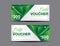 Green Gift Voucher, coupon design, ticket, banner, cards
