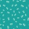 Green Glacier melting icon isolated seamless pattern on green background. Vector