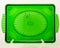 Green glass antique twelve inch serving platter