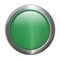 Green Glass Button - Blank