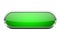 Green glass button. Shiny oval 3d web icon