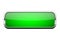 Green glass button. Shiny rectangle 3d web icon