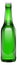 Green glass empty bottle. Beer realistic mockup