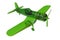 Green glass toy plane