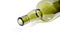 Green glass wine bottle