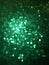 Green Glittery Blur Background