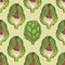 Green Globe Artichoke Seamless Pattern