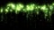 Green Glowing Glittering Sparkles Overlay Graphic Element