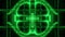 Green glowing holy christian cross 3d rendering motion background wallpaper club visual loop