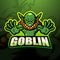 Green goblin mascot esport logo design