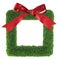 Green grass christmas wreath