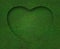 Green grass heart shape with background