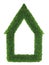 Green grass house frame