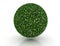Green grass sphere