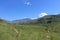 Green grass valley, beautiful landscape, Sani pass, kwazulu-natal south africa african travel drakensberg nature lesotho