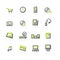 Green-gray e-shop icons