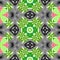 Green gray pink fractal tile