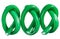 Green gummy candy (licorice) rope set