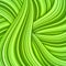 Green hair waves abstract background