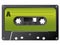 Green halftone labeled cassette