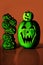 Green Halloween Jack O Lanterns