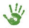 Green Handprint