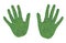 Green hands