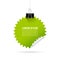 Green hanging note paper