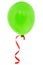 Green happy air flying balloon