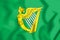 Green Harp Flag of Ireland.