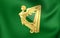 Green Harp Flag of Ireland
