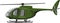 Green Helicopter Transportation Vector Illustration