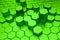 Green hexagon pattern - honeycomb concept