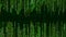 Green high-tech background. Abstract digital binary matrix effect.