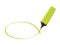 Green highlighter drawing squiggle