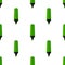 Green Highlighter Pen Seamless Pattern