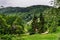 The green hills of Alsace, France