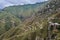 Green hills around Castelmola on Sicily island