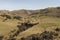 Green hills and mountains with sheeps, New Zealand