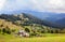 Green hills near Yasinya village. Carpathian mountains