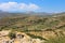 Green hills and valleys around the ruins of Mycenae