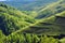 Green hills and a winding valley