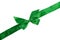 Green holiday ribbon