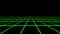 Green Holographic Tron Grid Floor Motion Graphic Element