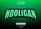 Green Hooligan Editable Text Effect