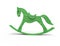 Green horse toy background