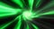 Green hypertunnel spinning speed tunnel made of twisted swirling energy magic glowing light lines abstract background