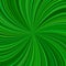 Green hypnotic abstract swirl background from striped rays