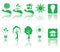 Green icons